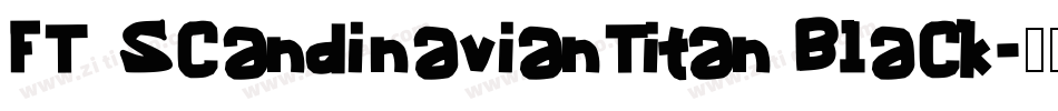 FT ScandinavianTitan Black字体转换